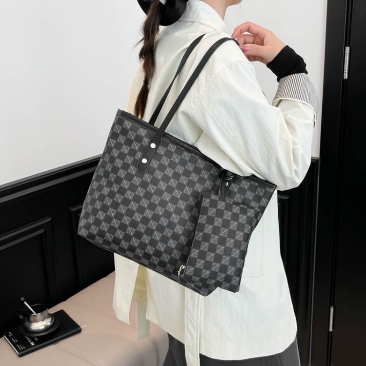 Retro Large Capacity Tote Shoulder Bag - Image 8