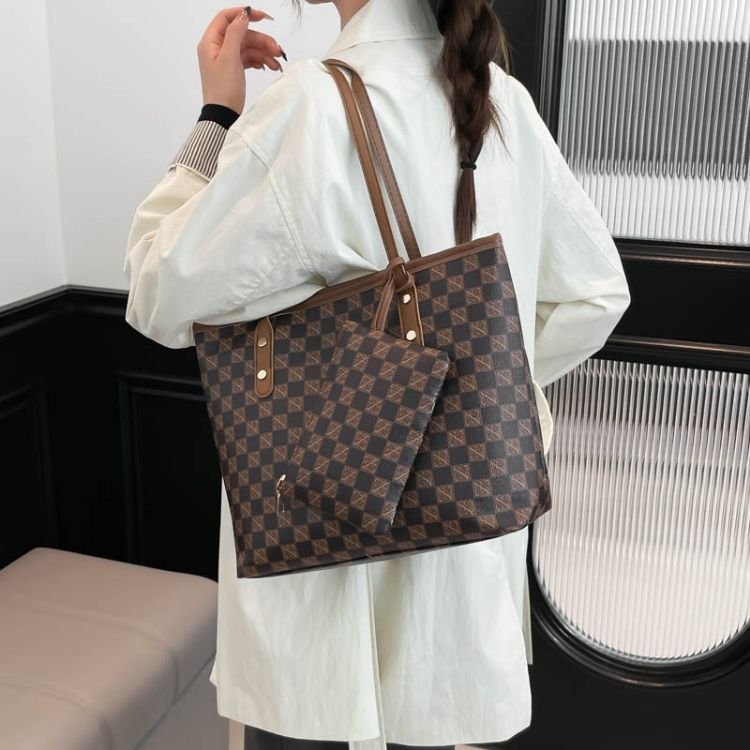 Retro Large Capacity Tote Shoulder Bag - Image 9