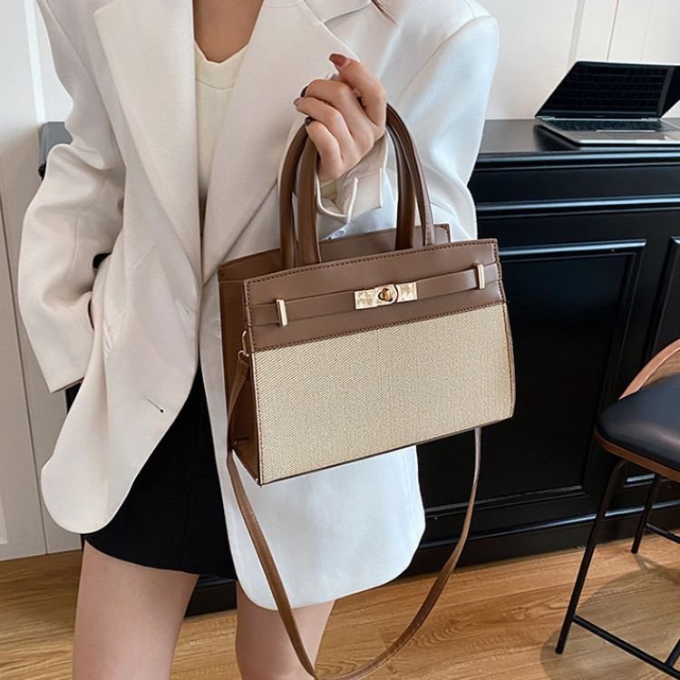 Elegant Color Block Shoulder Bag - Image 12
