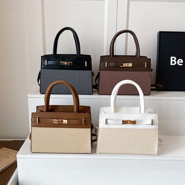 Elegant Color Block Shoulder Bag - Image 10