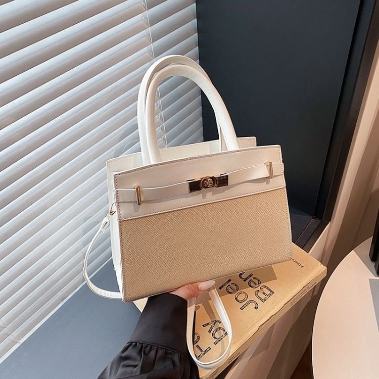 Elegant Color Block Shoulder Bag - Image 8