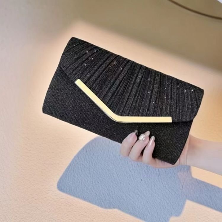 Pleated Envelope Evening Bag - Image 3