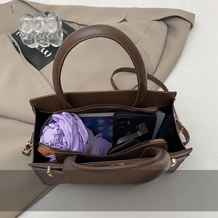Elegant Color Block Shoulder Bag - Image 23