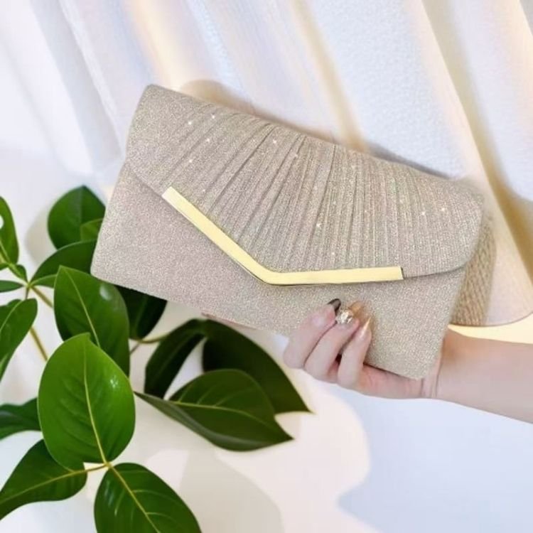 Pleated Envelope Evening Bag - Image 4