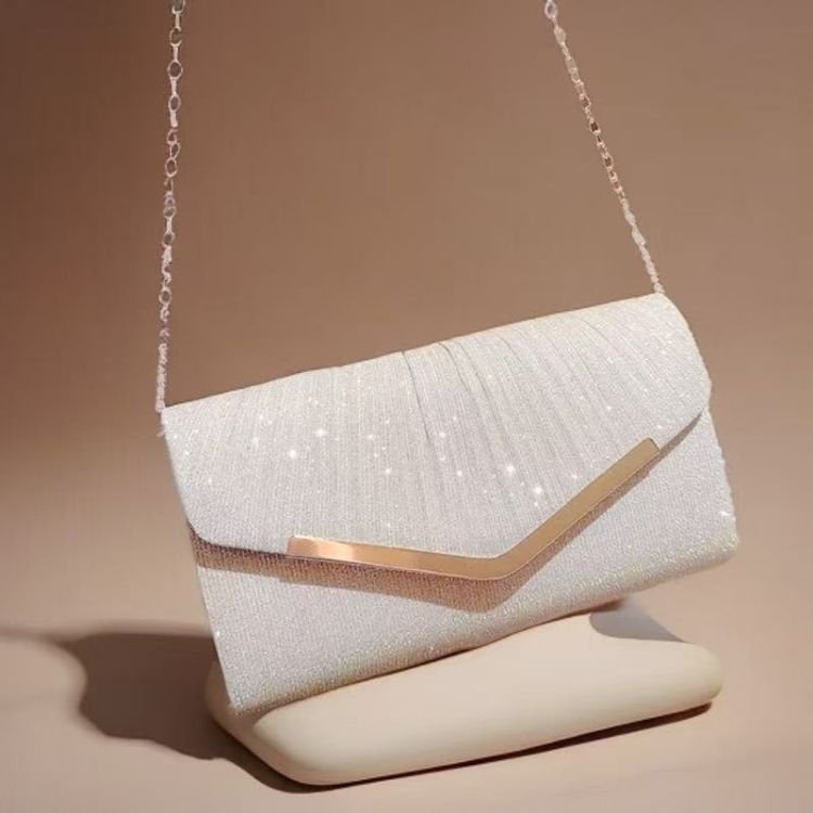 Pleated Envelope Evening Bag - Image 5