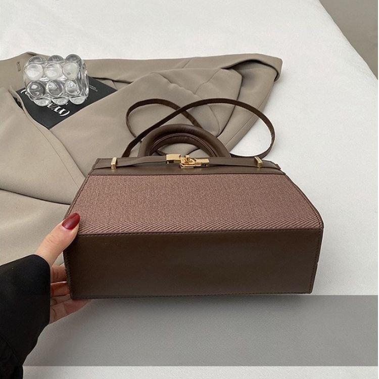 Elegant Color Block Shoulder Bag - Image 21