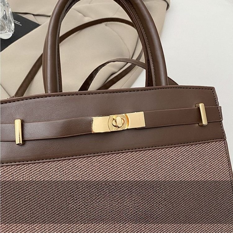 Elegant Color Block Shoulder Bag - Image 20