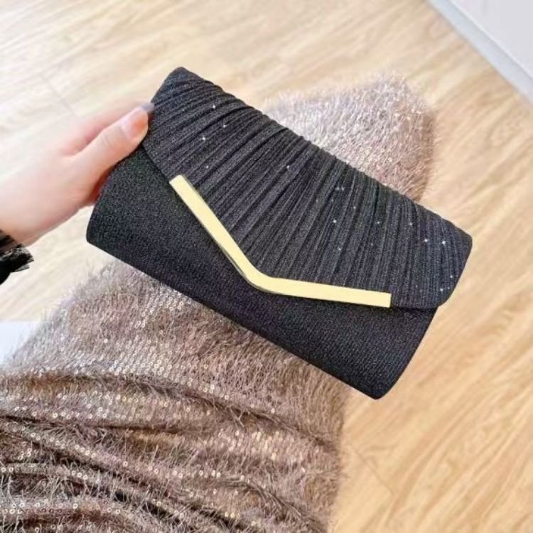 Pleated Envelope Evening Bag - Image 7