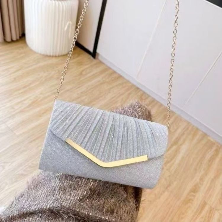 Pleated Envelope Evening Bag - Image 8
