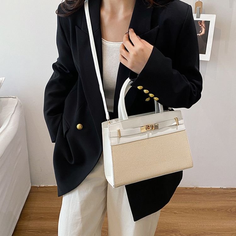 Elegant Color Block Shoulder Bag - Image 18