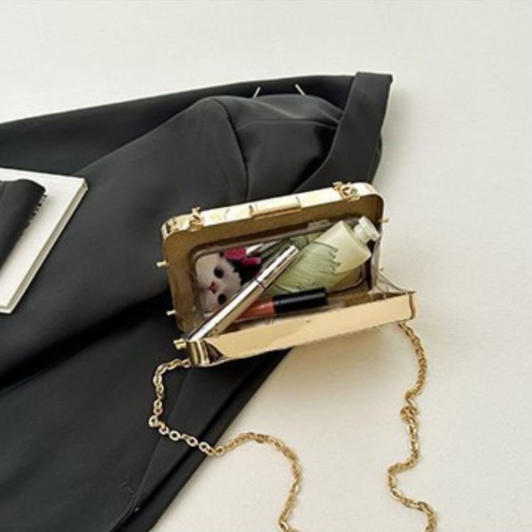 Metal Shell Evening Crossbody Bag - Image 6