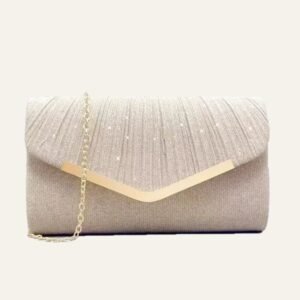 Pleated Envelope Evening Bag