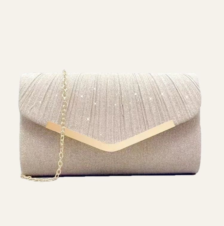 Pleated Envelope Evening Bag