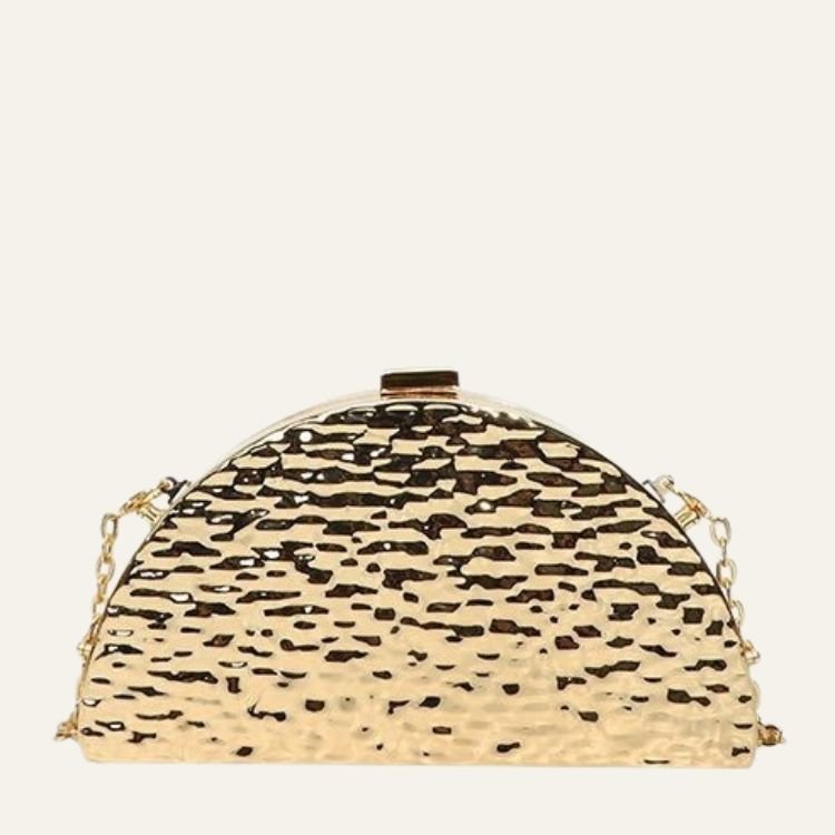 Metal Shell Evening Crossbody Bag