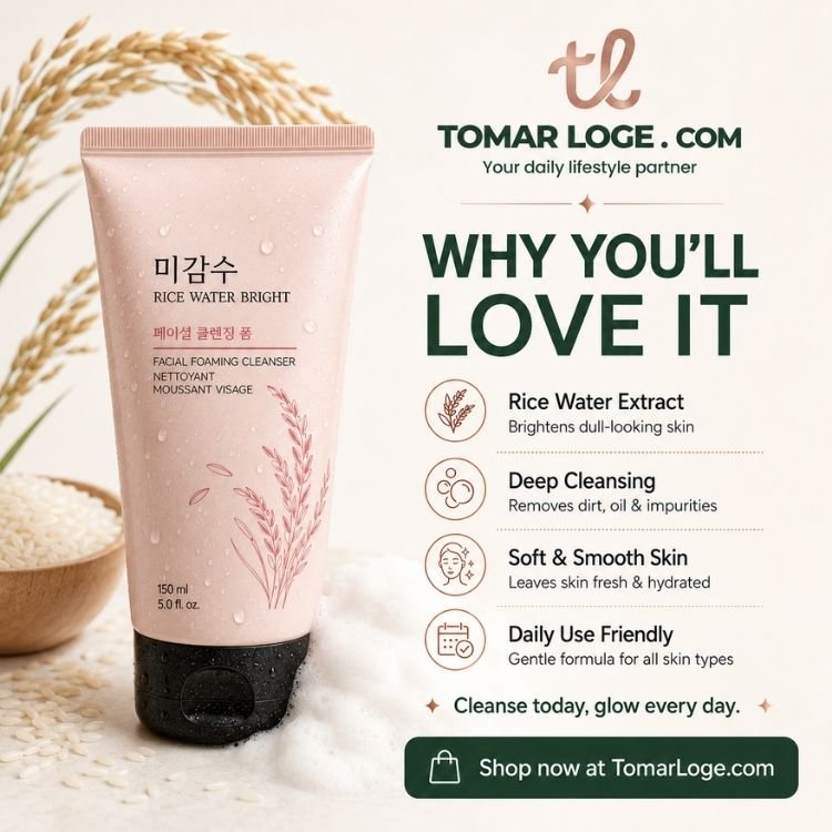 The Face Shop Rice Water Bright Facial Foaming Cleanser 150ml - Image 3